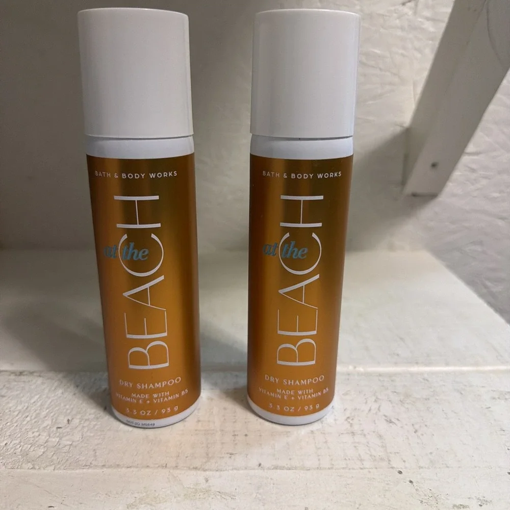 2 BATH & BODY WORKS BEACH DRY SHAMPOO WITH VITAMIN E + VITAMIN B5 3.3 OZ NEW